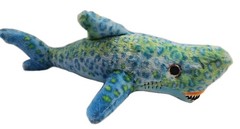The Petting Zoo Plush Shark 21″ Stuffed Animal Toy 2017 Blue Green