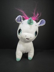 Wish Me Pets Unicorn 2018 10″ Plush Stuffed Animal Toy Lights & Sounds EUC