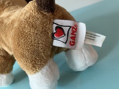 Ganz Webkinz Bulldog HM126 Plush Stuffed Animal Toy Puppy Dog No Code Brown Tan
