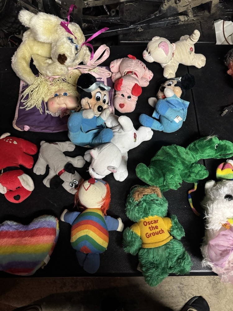 Mixed Lot Of Vintage Stuffed Plush Toys.