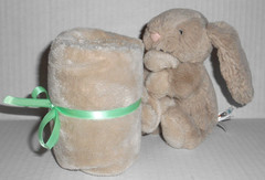 JELLYCAT Bashful Beige BUNNY Rabbit Soother Plush Lovey Security Blanket