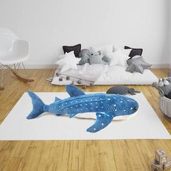 48inch Whale Shark Stuffed Animal Kids Whale Shark Plush Pillow Toy Giant Rea…