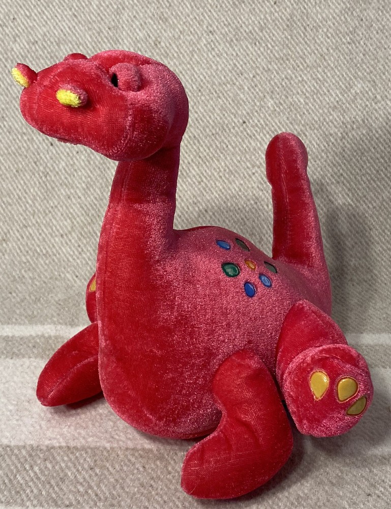 Hot Pink Velvet Dinosaur Loch Ness Monster Stuffed Animal Plush BJ Toy Company