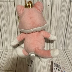 Super Mario 3D World Character Cat Princess Peach Plush 9″ Nintendo CLEAN