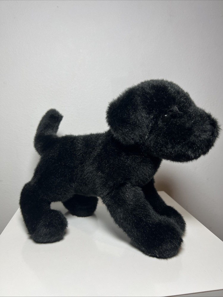 Plush BLACK LAB Dog Stuffed Animal – by Douglas Cuddle Toy #1883 11”