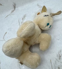 VTG Unicorn Plush 8 Inch Superior Toy Novelty Peach/Tan Stuffed Animal