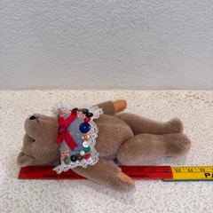 Vintage Felpa Mutzli Zurich Swiss Mohair Teddy Bear 14” Handmade Outfit