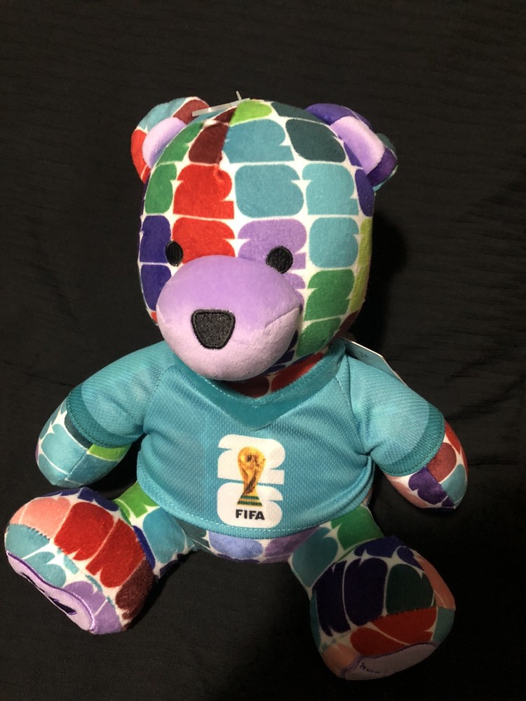 FIFA World Cup 2026 10-Inch Colorful Bear Plush – Official 2026 World Cup Rare
