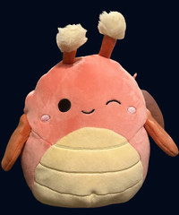 Squishmallows SHANE The RED GRASHOPPER 8″ Plush, SILVER RARE TAG, NEW