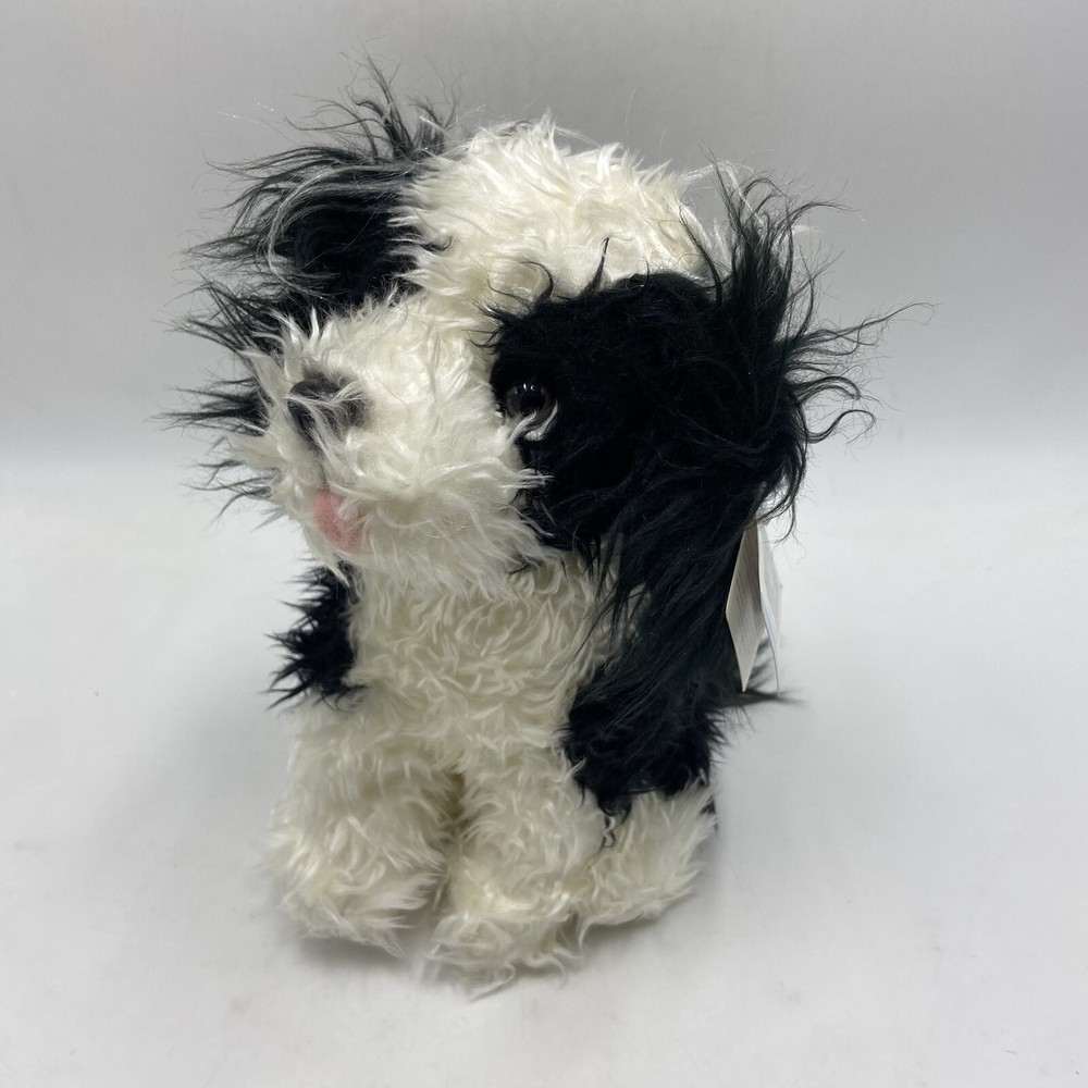 Animal Alley Puppy Dog Maltipoo Black White Plush Stuffed Mixed Breed Collection