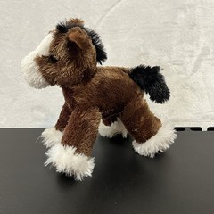 Aurora Horse Clydesdale Plush 8″ Flopsie Brown Small Stuffed Animal 2023