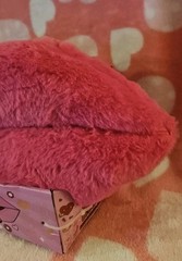Weighted Snug Bud Plush Pink BIG Kissy Lips All You Need Is Kisses Valentine