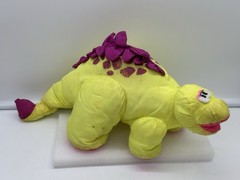 Vintage 1992 Fisher Price Dino-Roars Yellow Dinosaur Plush Nylon See Details