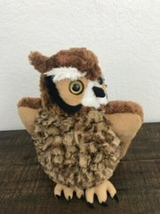 Wild Republic Great Horned Owl Plush 12″ Tall 2014 K&M International Inc.