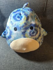 Squishmallow Plush 12″ Luther Tiger Shark Tye Dye Stuffed Animal