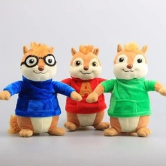 3Pcs Alvin and the Chipmunks Plush Toys Set Cute 20CM Stuffed Gift Free Shipping