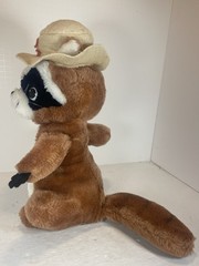 Vintage 1977 Ranger Rick Raccoon Plush 14” R. Dakin National Wildlife Federation