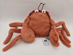 Jellycat Crispin Crab Stuffed Plush New With Tags NWT Retired Orange Corduroy