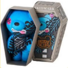 (2) Deddy Bears Plush Toys Horror Coffin Series • 5” Gusty Bear & Skidmark Lot