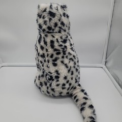 Vintage 1997 SUGAR LOAF Realistic Plush Snow Leopard 10″ Soft Stuffed Toy