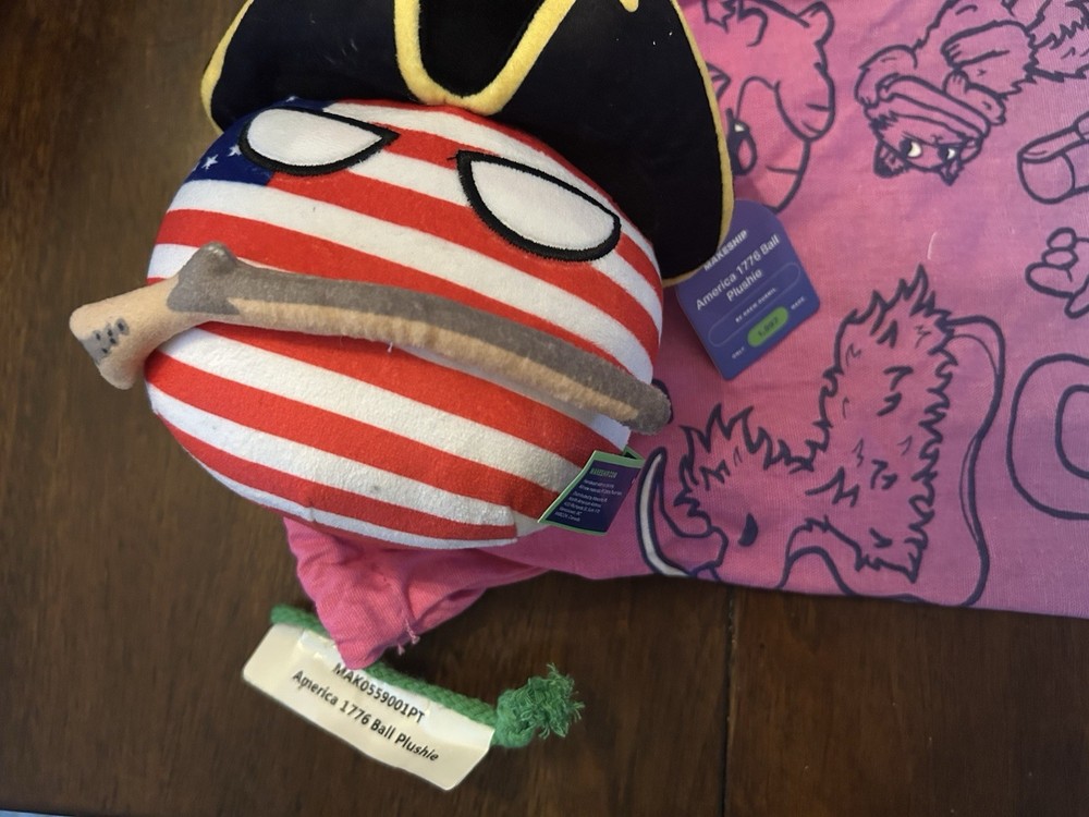 Drew Durnil Makeship 1776 America CountryBall Plush With Tag + Bag /1897 Limited