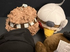 Angry Birds Star Wars Plush Lot 4 Plush 5″ Luke, Vader, Leia & Chewbacca NoSound