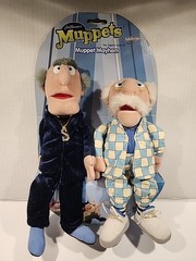 2003 Statler & Waldorf Muppet Mayhem Sababa Toys Plush New On Attached Card