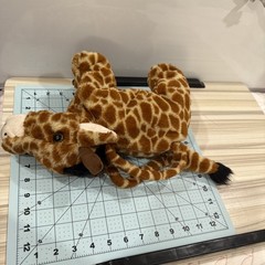 Plushies Giraffe Plush Purse Handbag Stuffed Animal 12” Zip Closure