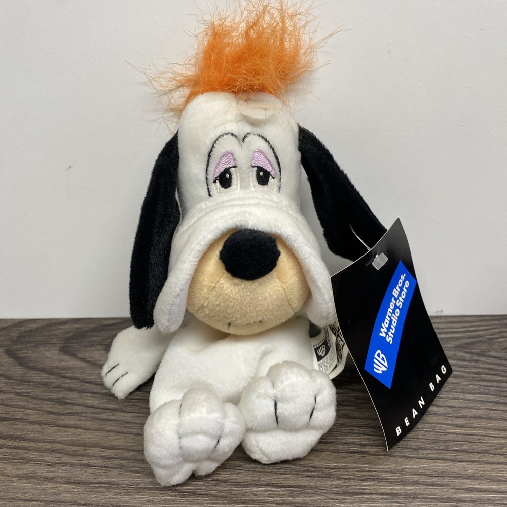 Droopy Dog Soft Toy Plush Beanie 8″ Hanna Barbera Warner Bros 1998 With Tags