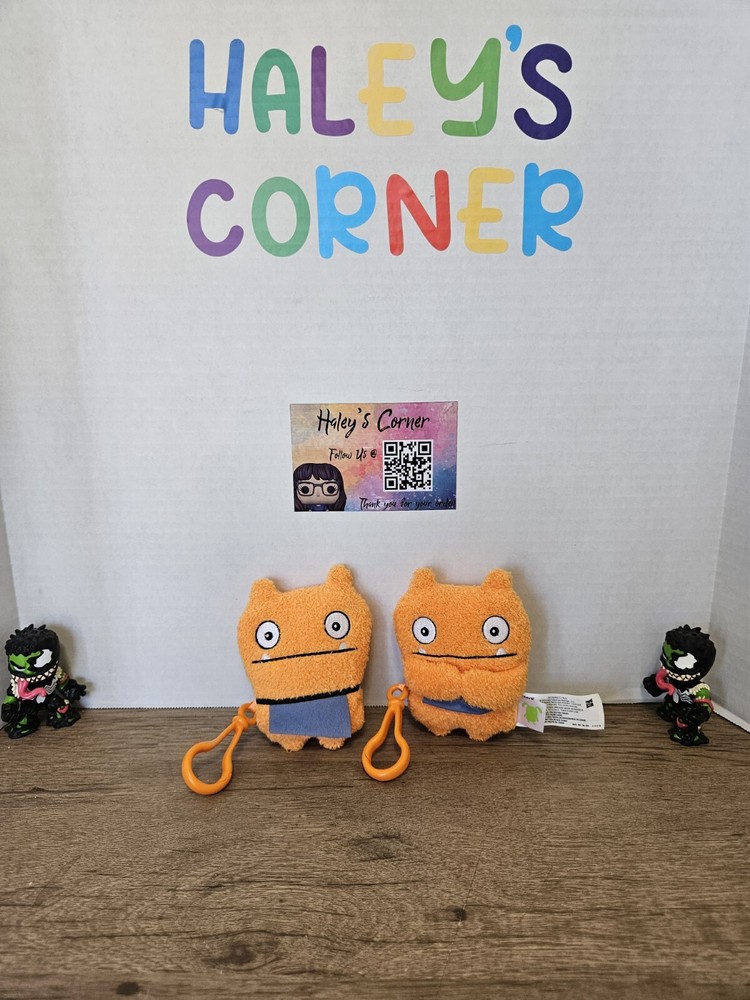 Ugly Dolls Wage Orange Plush Backpack Keychain Set Clip Stuffed Toy 2019 5″