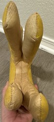 Vintage Yellow Pony Horse Oil Cloth / Painted Horse 1950s Stuffed Toy Animal