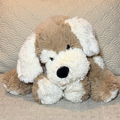 Circo 2008 Tan Brown Cream Puppy Dog Floppy 18” Plush W/ Bandanna Stuffed Animal