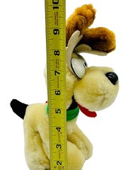 Odie Dog Garfield with Reindeer Antlers Scarf Plush 10 inches Christmas Vintage