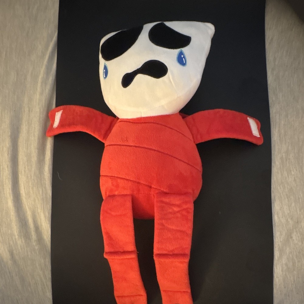 The Binding of Isaac Sad Isaac Soft Plush Doll Small 6-14 in Red White