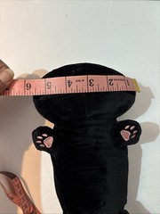 WEIGHTED 10” Black Cat Plush Heavy Stuffed Animal Cute SOFT Anxiety Autism Comfy