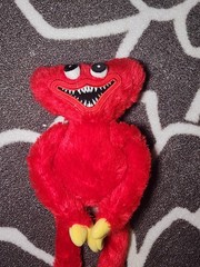 Huggy Wuggy Poppy Playtime Red Monster Plush Smile Teeth Attachable Hands