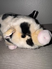 Miyoni by Aurora Realistic Pig 10” Plush Pink/black Pig Stuffed Animal