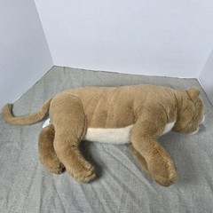 Dakin Lioness Lion Plush Stuffed Animal 22″ Brown Beige Washable 1993