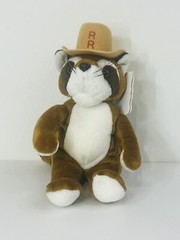 Unipak Ranger Rick Raccoon Beanbag Plush Stuffed Animal Toy 202R 9.5” With Tag