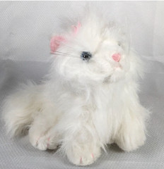 Webkinz Persian Cat Plush HM110 Ganz Sealed Code Stuffed Animal Blue Eyes Toy