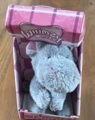 Whimzy Pet Mini Hippo Plush Tamus Blip Toys 2009 Hook & Loop Paws HTF 2.5″ READ✨
