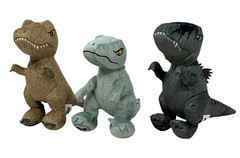 JURASSIC WORLD Live Tour Lot 3 Dinosaurs 2 Carriers 7″ Plush Save The Dinos