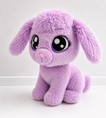 Blip Tic Tac Toy XOXO Purple Puppy Dog Plush Stuffed Animal Glitter Friend 8″
