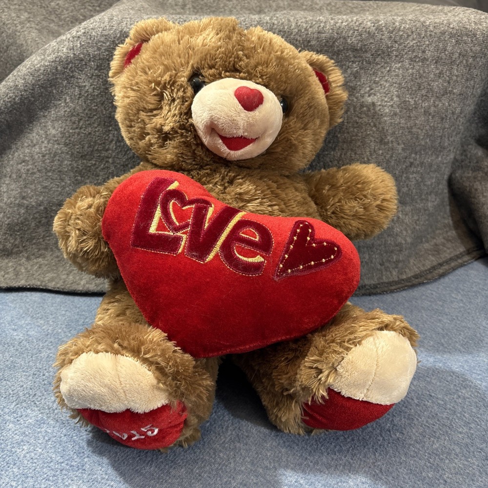 Dan Dee 2015 Sweetheart Teddy Bear Heart Love Brown 19″ Plush Valentine’s Day