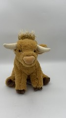 Douglas Plush Scottie Highland Long Horn Cow 9” Cuddle Toys Super Soft NEW