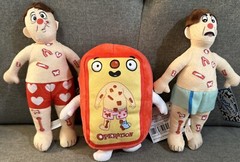 NWT (Set of 3) Operation Gaming Toy 7-9” Plush Hasbro 80’s Game Board Plush
