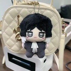 4″ Bungou Stray Dogs Akutagawa Ryunosuke Plush Keychain Anime Stuffed Toy Gift