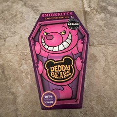 NEW 2025 Deddy Bears smirkkitty Halloween Edition plush bear coffin Roblox
