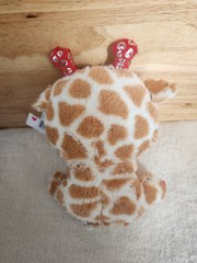 NWT Plush 8″ Adiorable Brown/White Giraffe w/Red/Silver Highlights