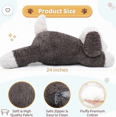 MorisMos 24inch 4Lbs Weighted Microwavable Stuffed DOG Animal Large NWT